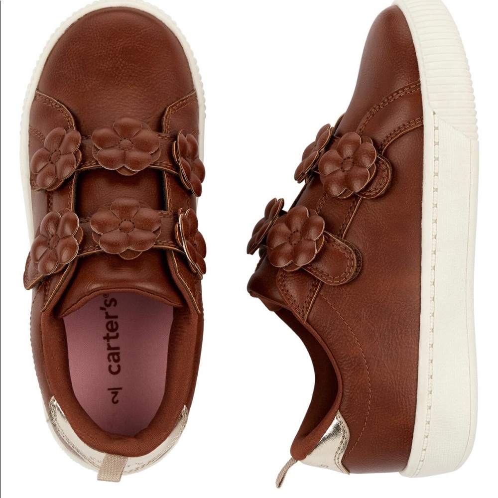 Girls Flower Sneakers